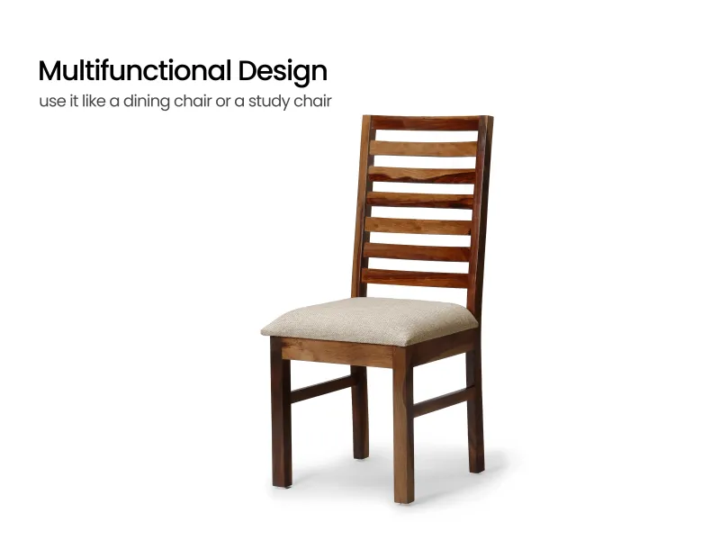 Alexa Study Table with Wooden Chair and Bookshelf